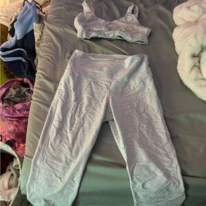 Women's Light Blue work out Set